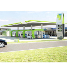 Estação de pedágio personalizada aço de aço telhado a gasolina Estrutura de posto de gasolina